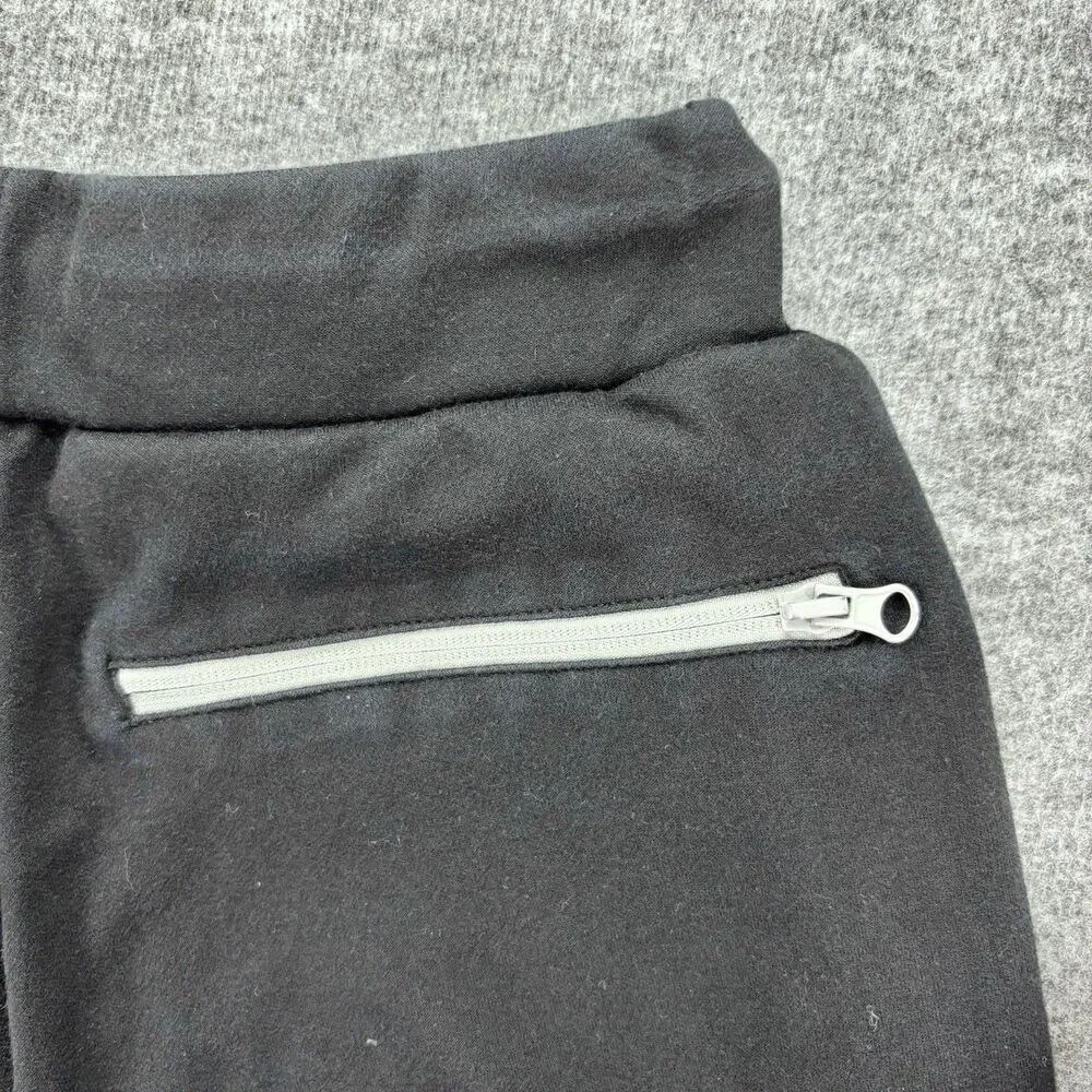 Baseballism Men’s Small Black Jogger Sweatpants Zip Pockets Athletic Lounge
